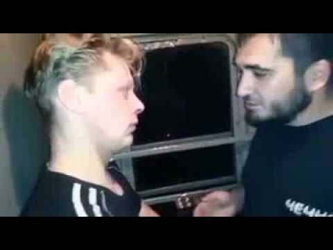 Чеченец рассказывает русскому парню, как надо себя вести на людях.