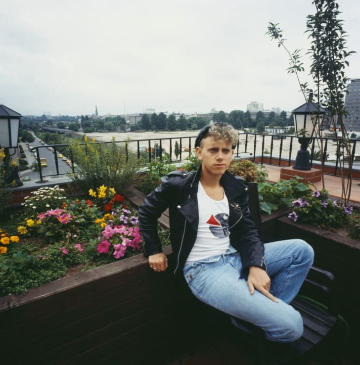 Мартин Гор из Depeche Mode сфотографировался в Западном Берлине в июле 1984 года.