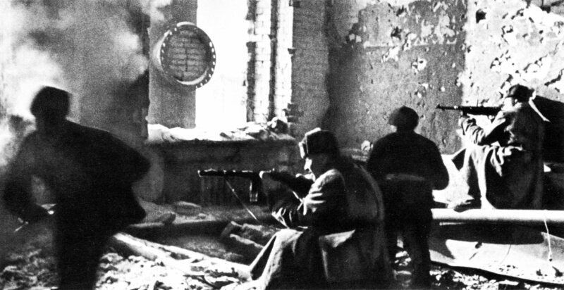 Фотография сделанная советскими кореспондентами в годы ВОВ.