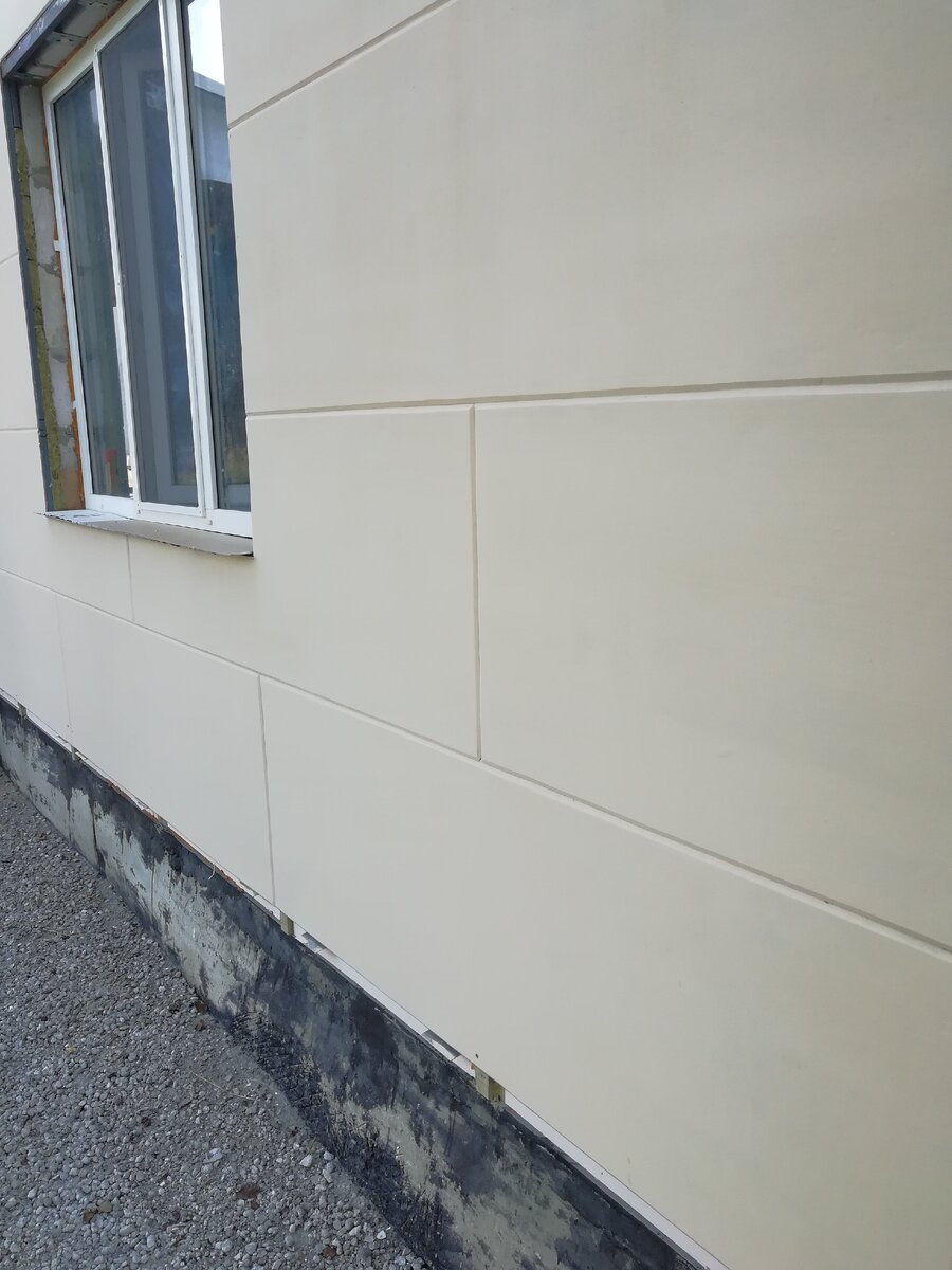 Отделка и покраска навесного фасада из плоского шифера Для Себя своими руками Дз