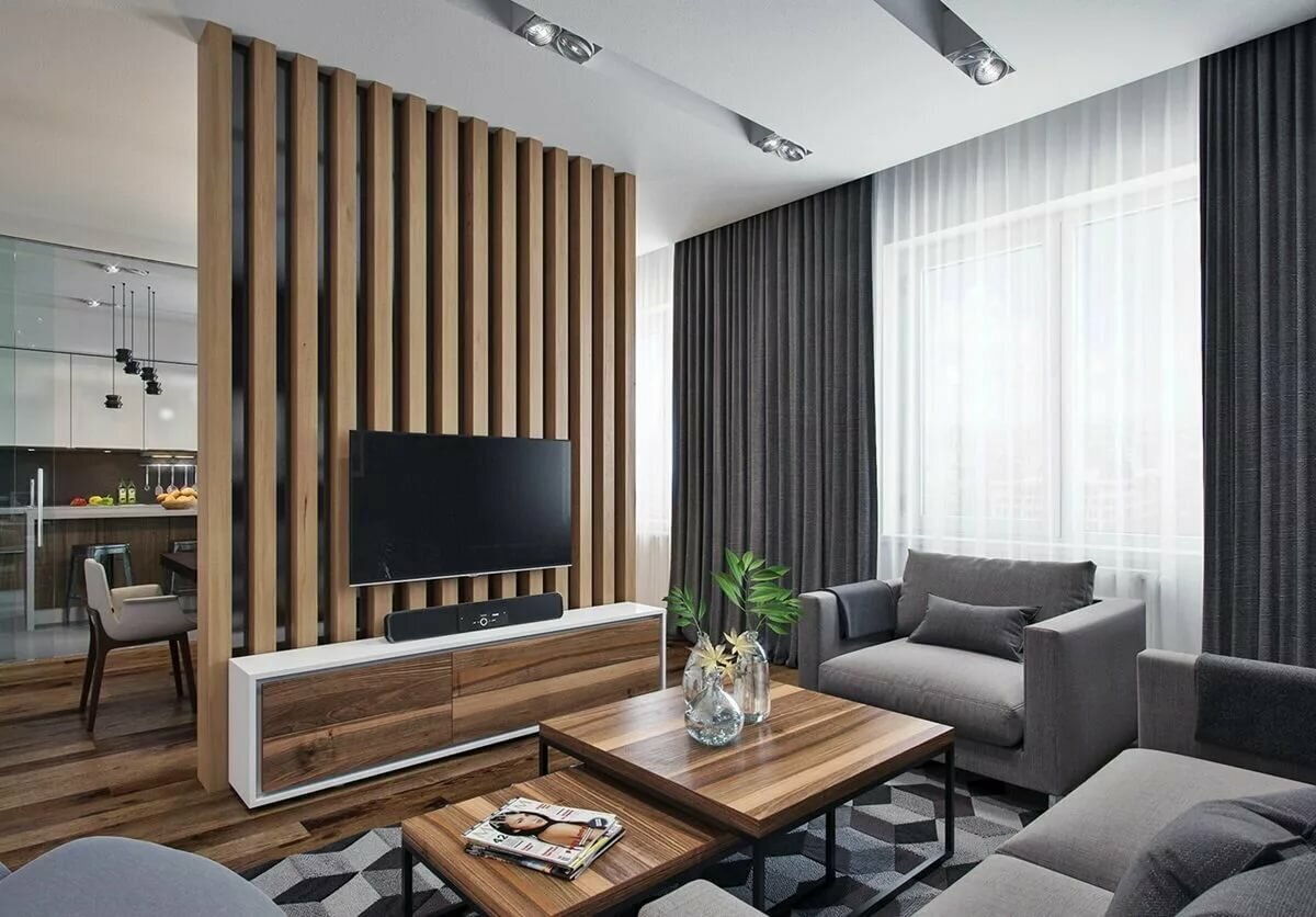 Декоративные рейки в интерьере