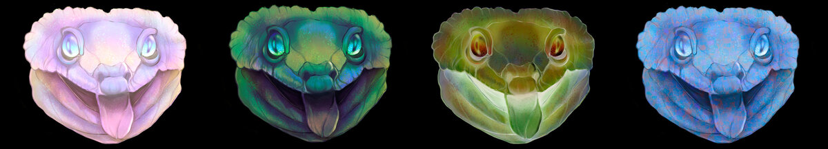 Мною нарисованные эублефарчики