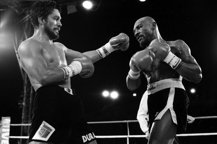 Фото: Марвин Хаглер vs Роберто Дюран, открытые источники Яндекс картинки