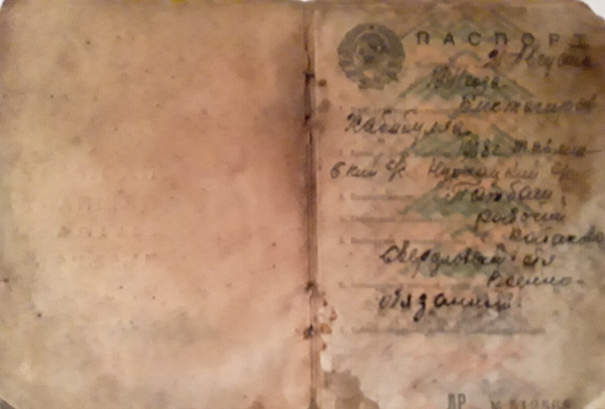 Паспорт отца Хаби-булы.