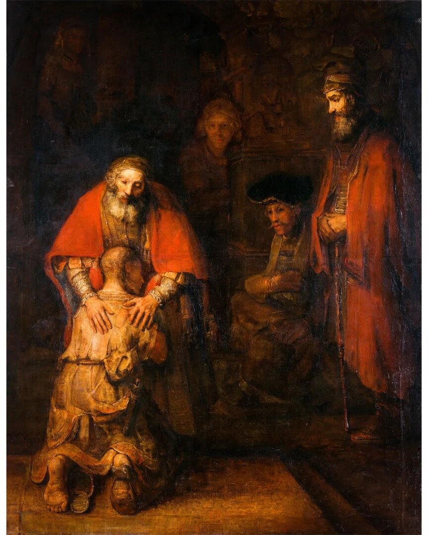 Многие другие художники изобразили сцены, описанные в Евангелии от Луки, в том числе Рембрандт с «Возвращением блудного сына» (1668 г.)
