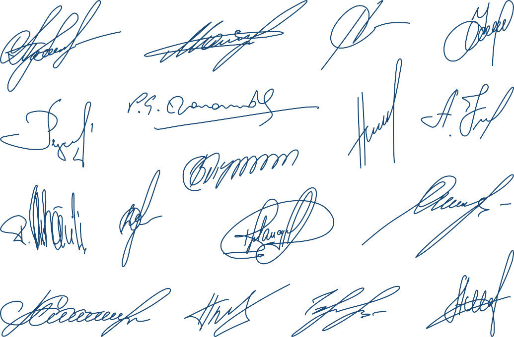 Подпись онлайн нарисовать ручкой синей