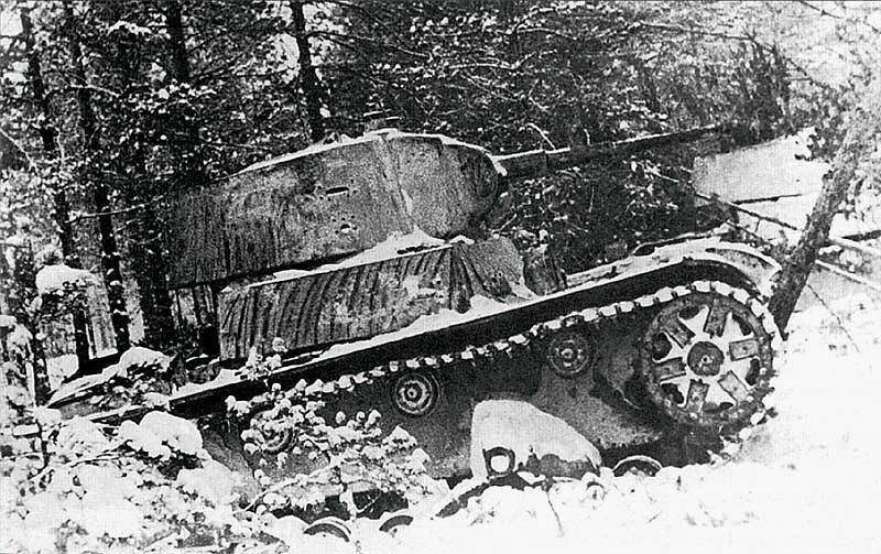 Т-26 во время советско-финского конфликта.