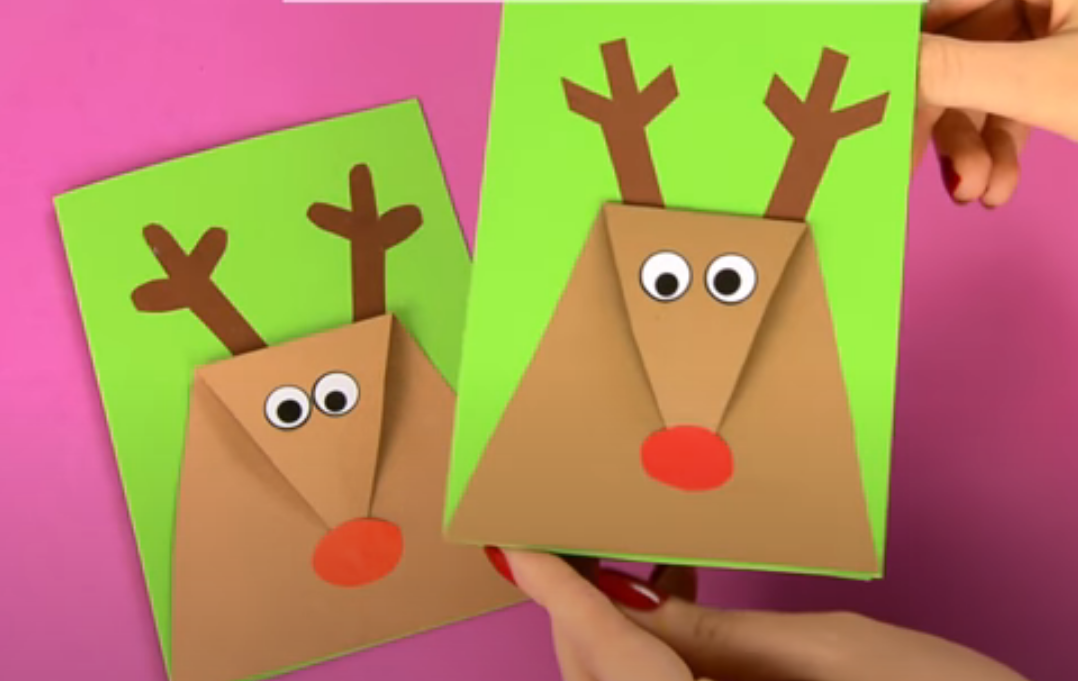 Эта милая новогодняя открытка ручной работы обязательно вызовет улыбку на лице адресата