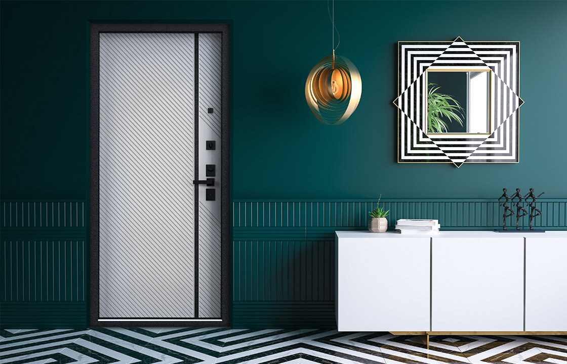 Входная дверь Ultimatum Next в эклектичном интерьере