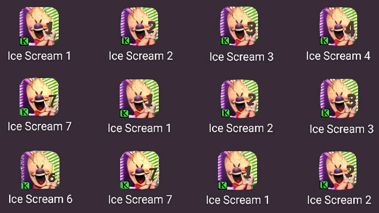 Ice Scream 7,Ice Scream 6,Ice Scream 5,Ice Scream 4,Ice Scream 3,Ice Sream  2,Ice Scream, Ador Player