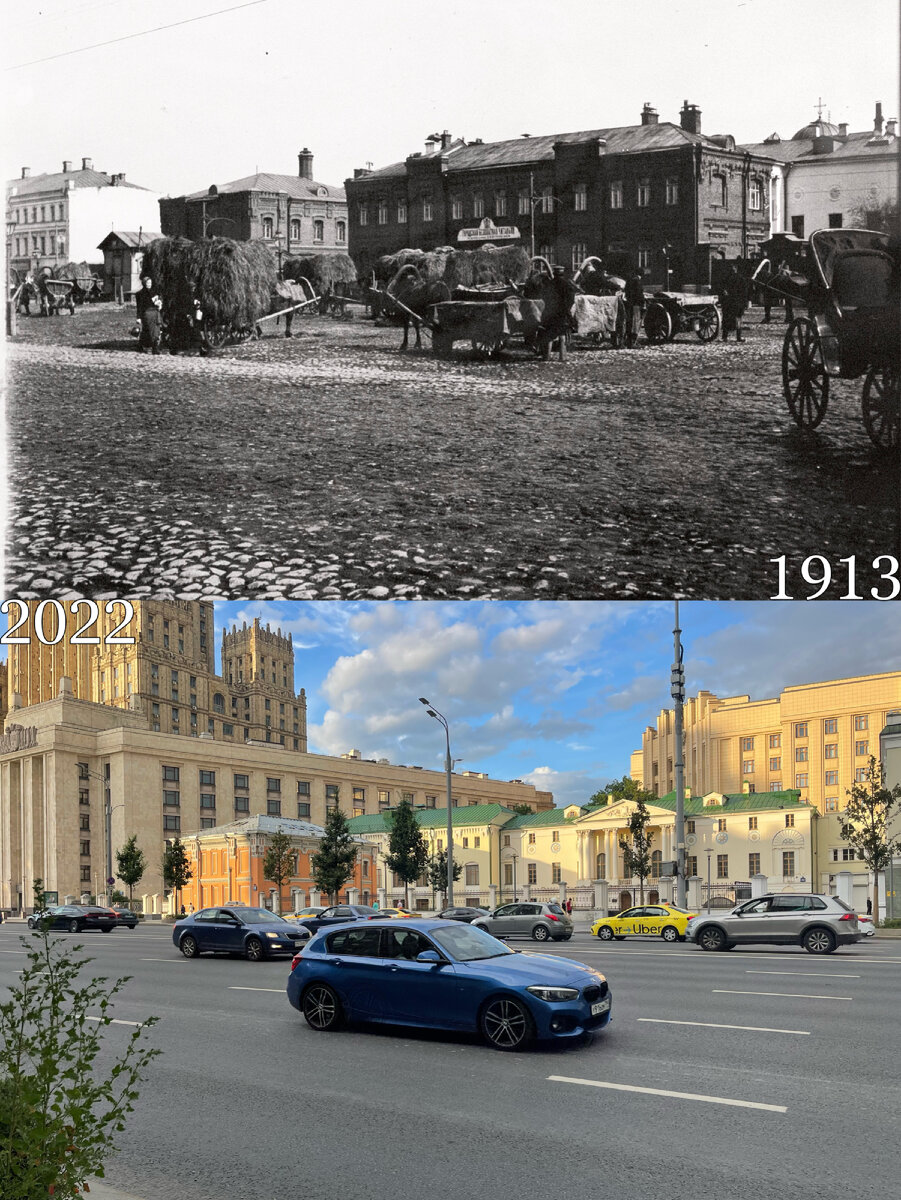 Смоленский рынок в Москве: было/стало. Следы исчезнувшего колоритного места  города | Now&Then Russia | Дзен