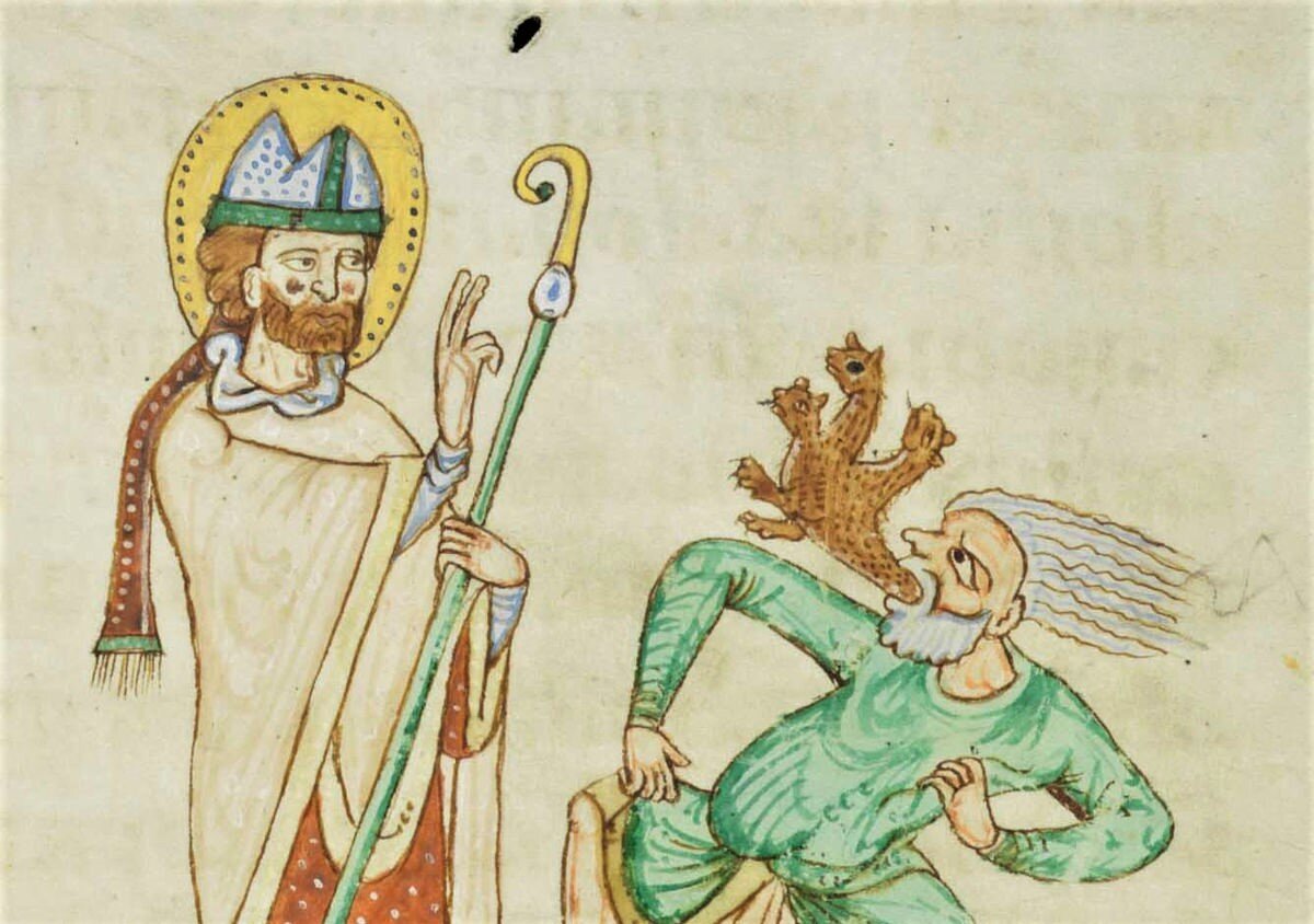 Лев IX изгоняет беса