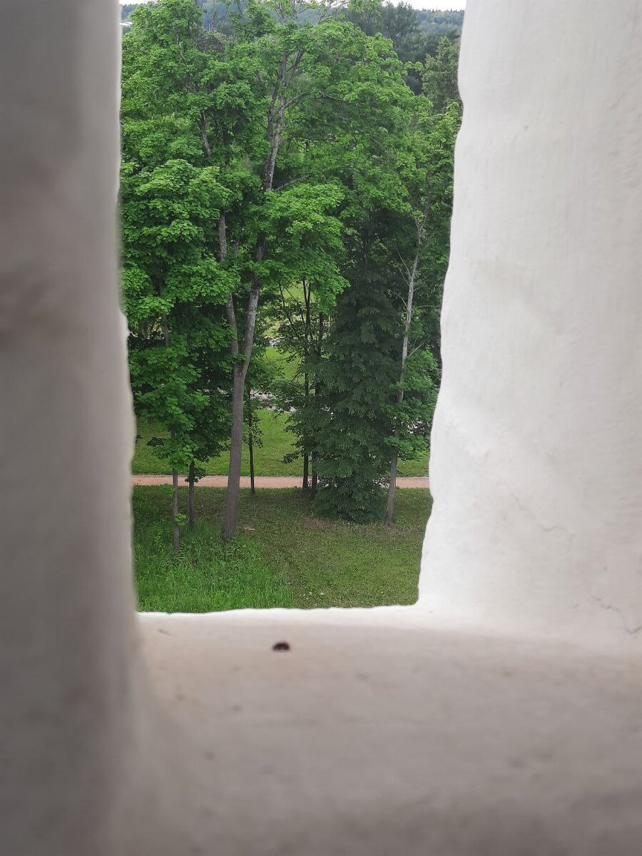 Монастырский сад за стеной