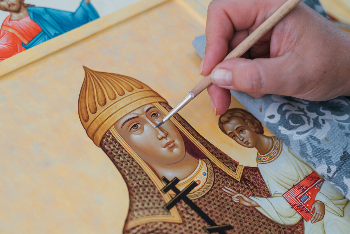 Рукописная икона. Работа мастерской "Палехский Иконостас"
