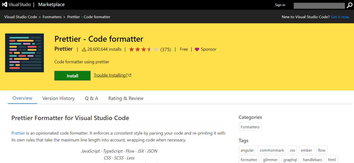 Prettier - code Formatter. Prettier - code Formatter - Visual Studio. Prettier vs code. Как установить prettier vs code.