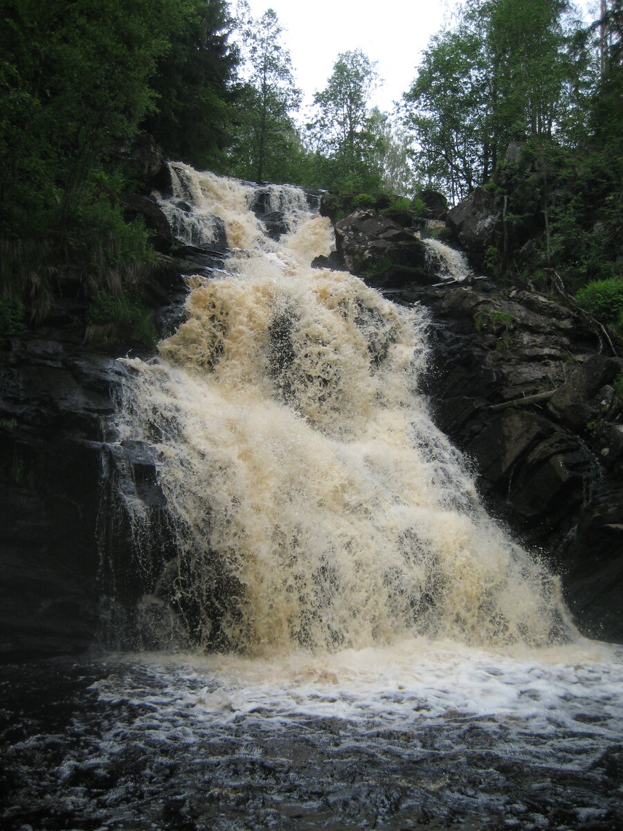 Юканкоски водопад Карелия