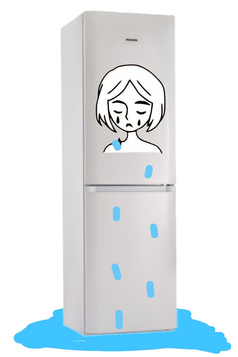 Почему под холодильником лужа