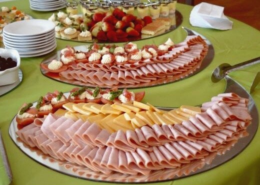 Вкусная еда, Фуршет, Колбаса