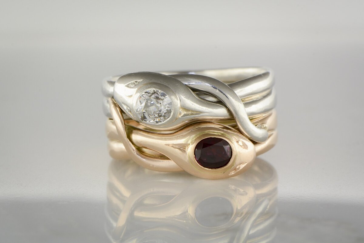 two_serpant_snake_ring_