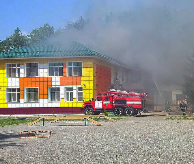 пожар в детском учреждении