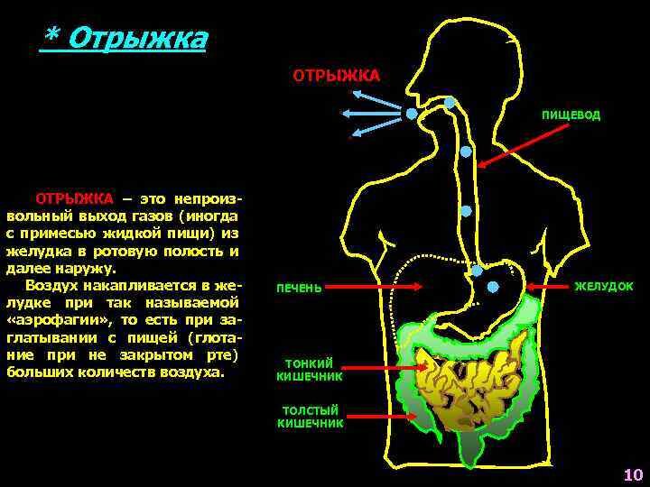 Отрыжка едой