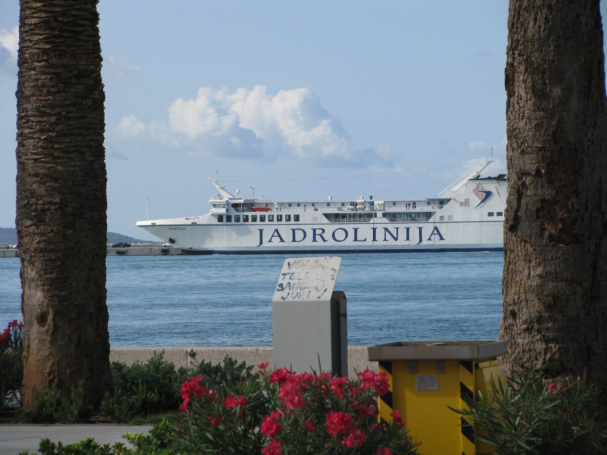 Паром на котором мы добрались из Сплита на Корчулу