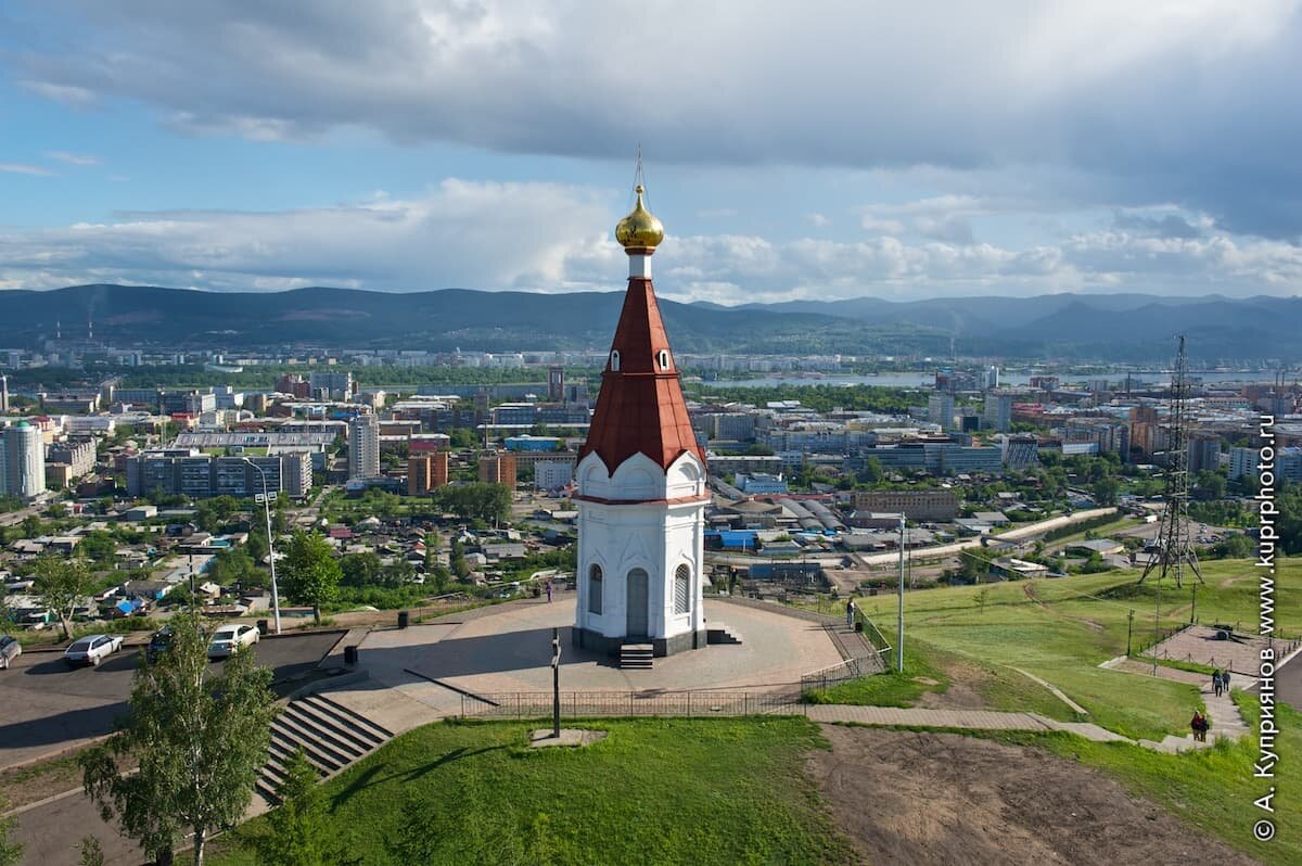 Часовня Параскевы пятницы Красноярск смотровая площадка