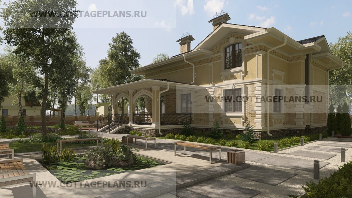 Фасады дома. Источник фото: https://www.cottageplans.ru