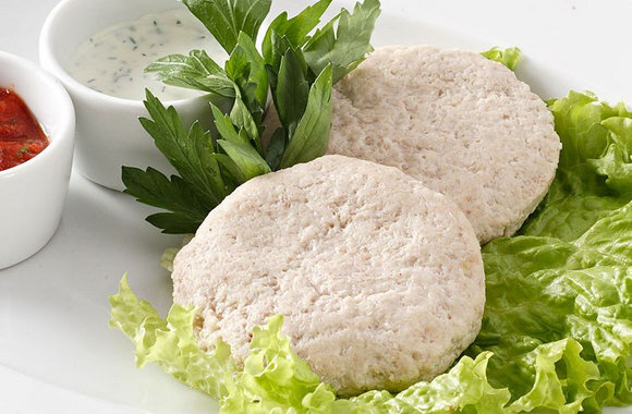 Котлеты из куриной грудки на пару с овощами