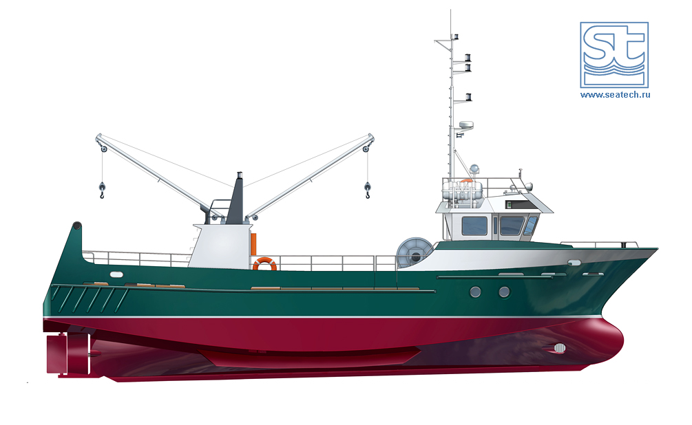Изображение: Малый рыболовный траулер проекта MRT19, seatech.ru