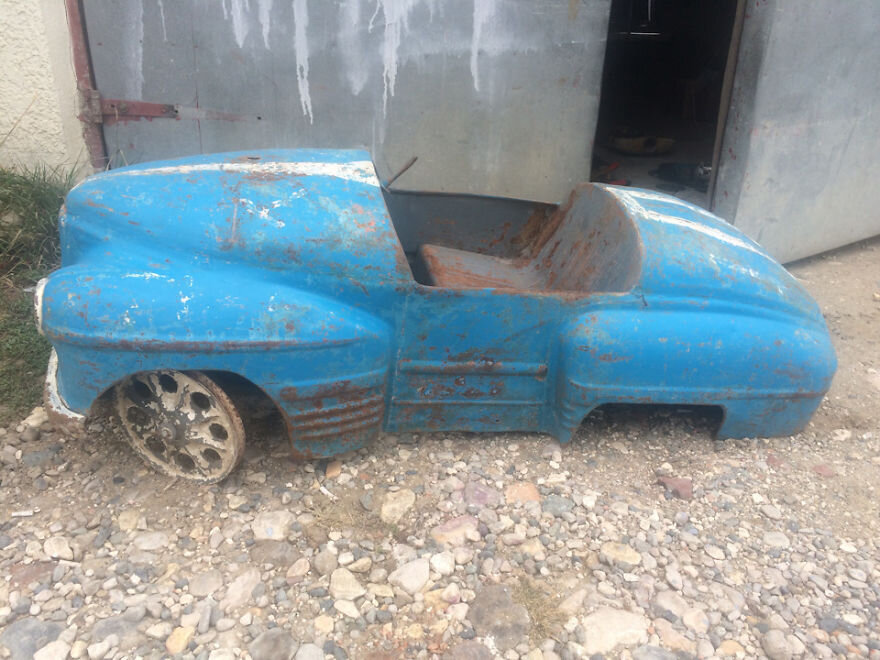 крутые отреставрированные детские машинки 