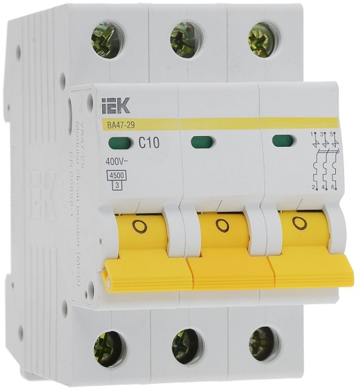 Рисунок 1. Типичный трехфазный автоматический выключатель