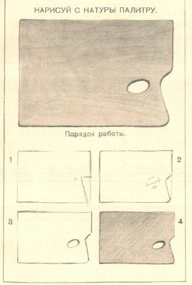 Н.Н. Ростовцев "Рисование. Первый класс" 1957г. Задания из учебника.