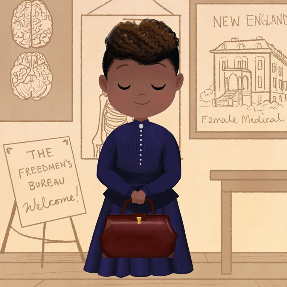 Иллюстрация к главе о Ребекке Ли из книги "Маленькие лидеры: храбрые женщины в истории" https://www.amightygirl.com