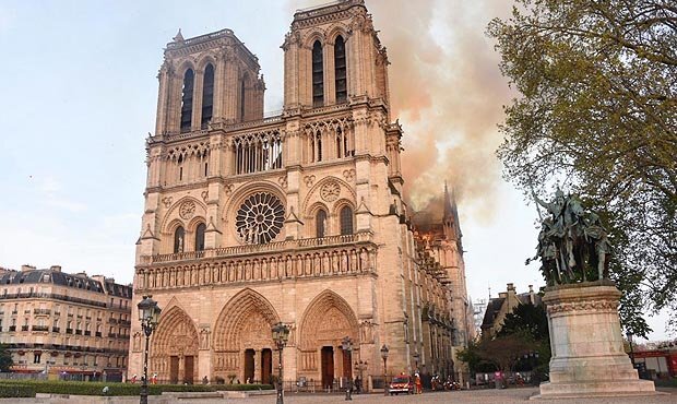 15 апреля 2019 Пожар в парижском соборе Нотр-Дам 