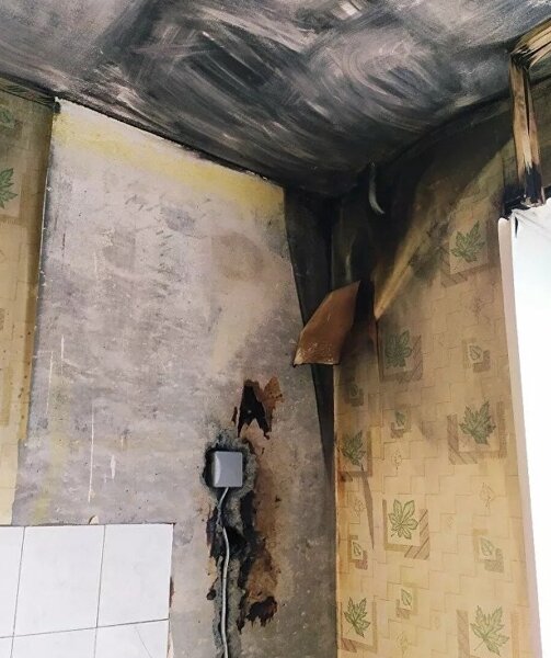 Замыкание в квартире Дины Николаевны