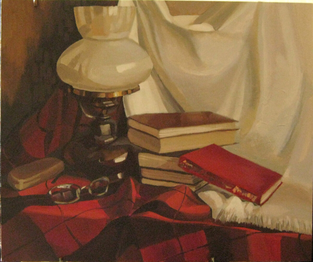 Автор картины Платонова Елизавета. Работа написана на холсте натянутом на деревянный подрамник художественными масляными красками, 50х60 см. 