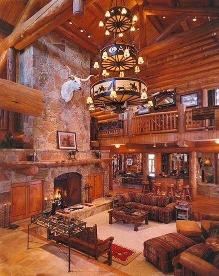 Классический стиль в деревянном доме