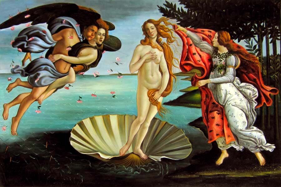 Сандро Боттичелли. Рождение Венеры, 1482-1486 годы.  Фото из открытого доступа.