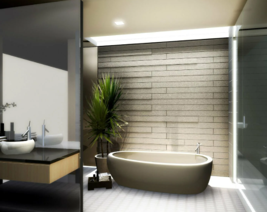 Ванная комната в американском стиле – эклектика в каждой детали