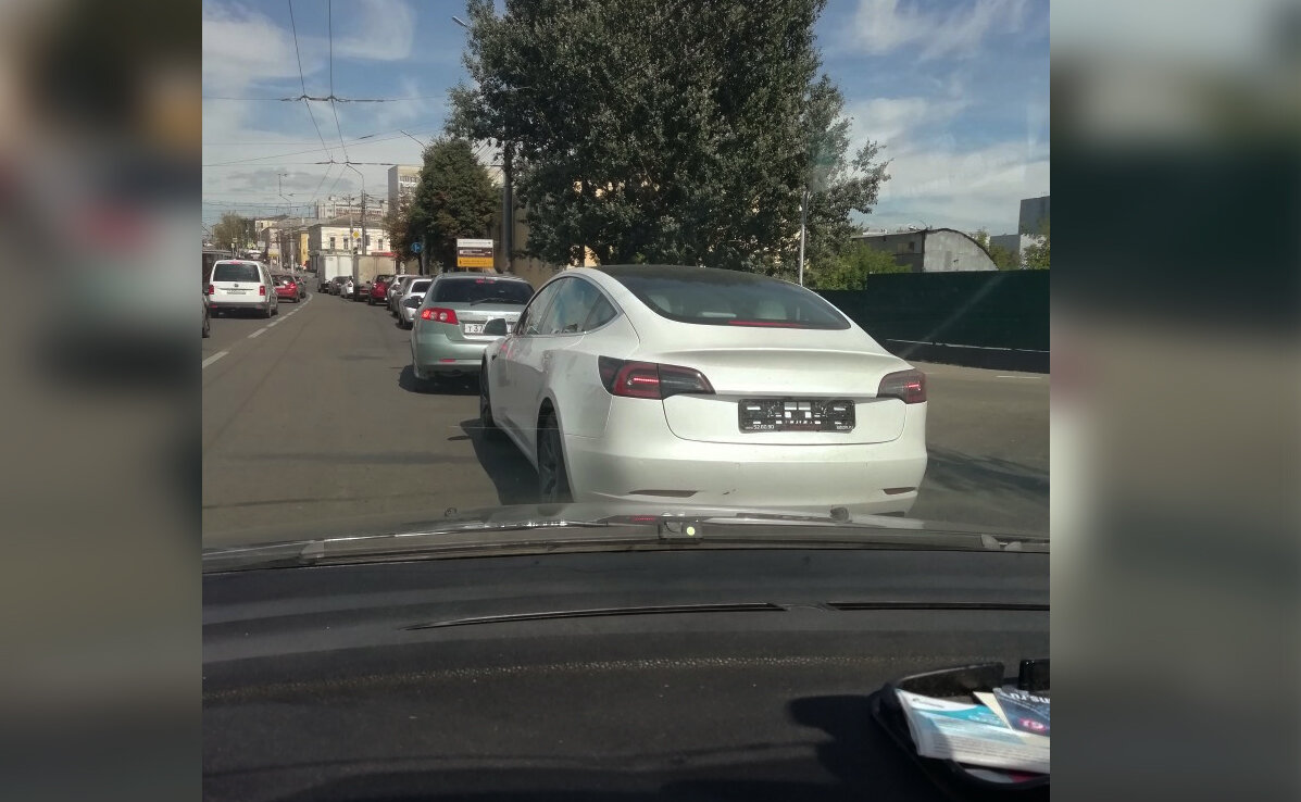 Вот такую белую «электричку» встретил еще прошлым летом