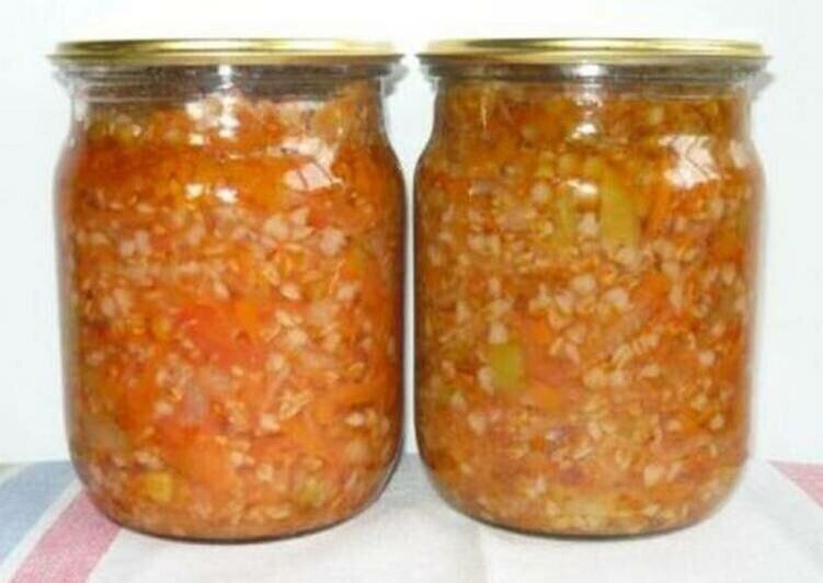 Гречка с овощами. Хоть куда.
