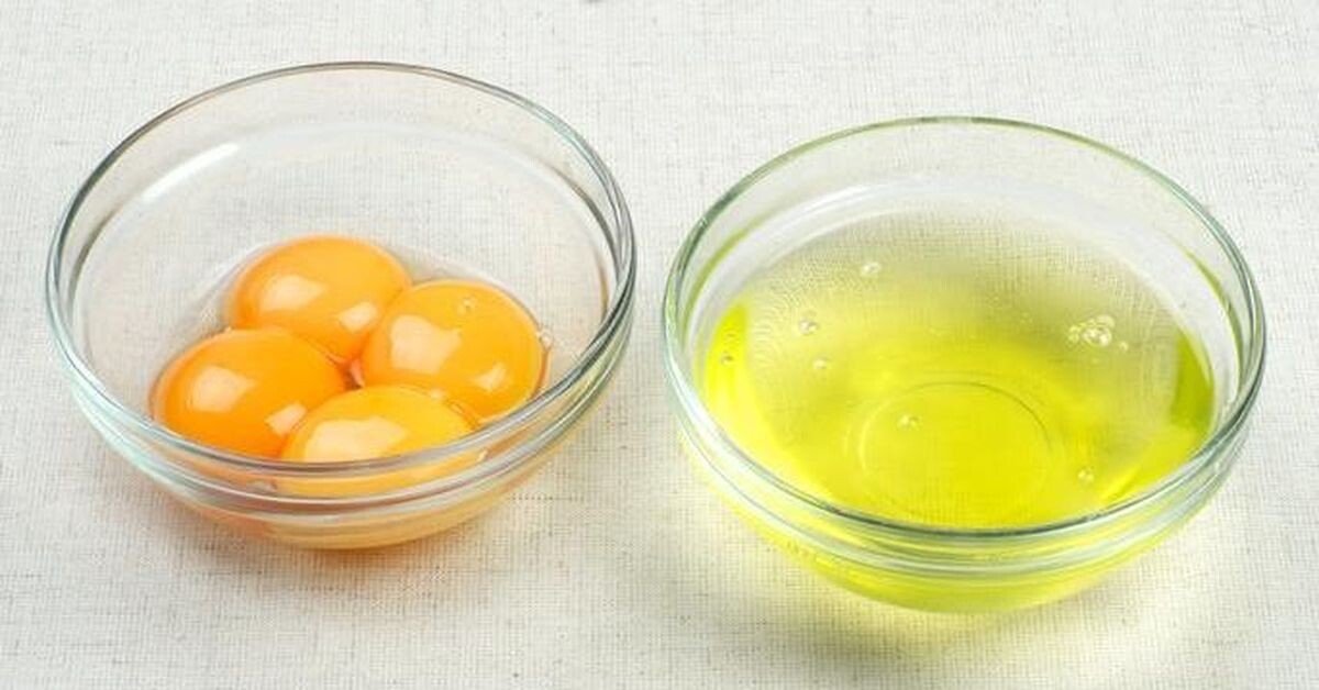 Отделенные белки от желтков