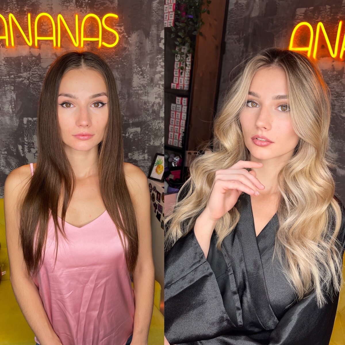 Окрашивание имидж-студии Ananas Base 