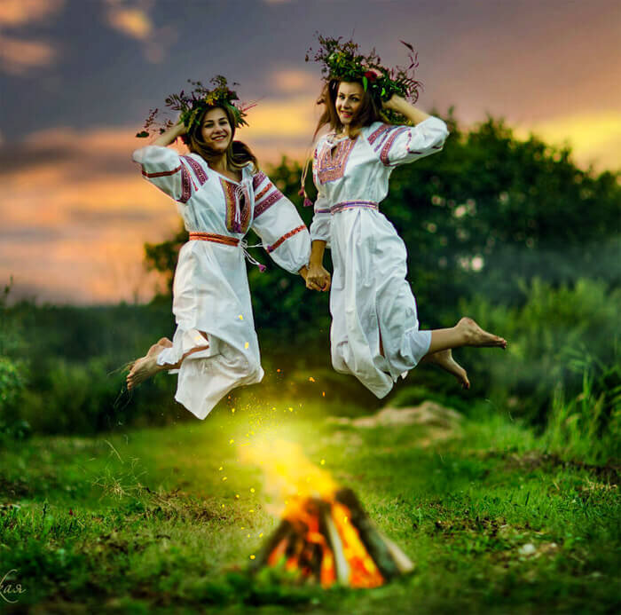 В деревне...