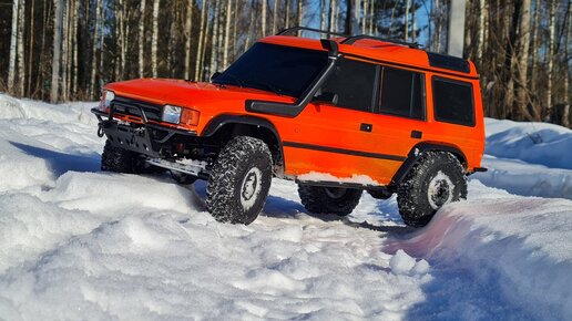 Land Rover Discovery в модном цвете от MST ... Тест новой CFX-WS 4x4 на прямых мостах!