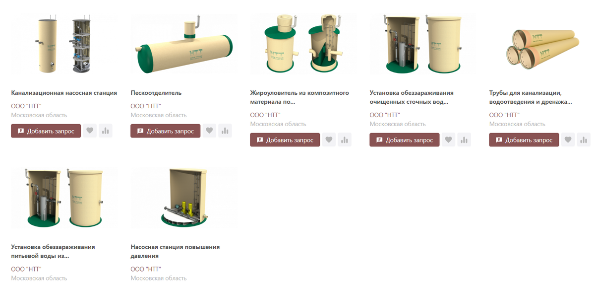 Изделия производства НТТ, представленные в каталоге ГИСП 