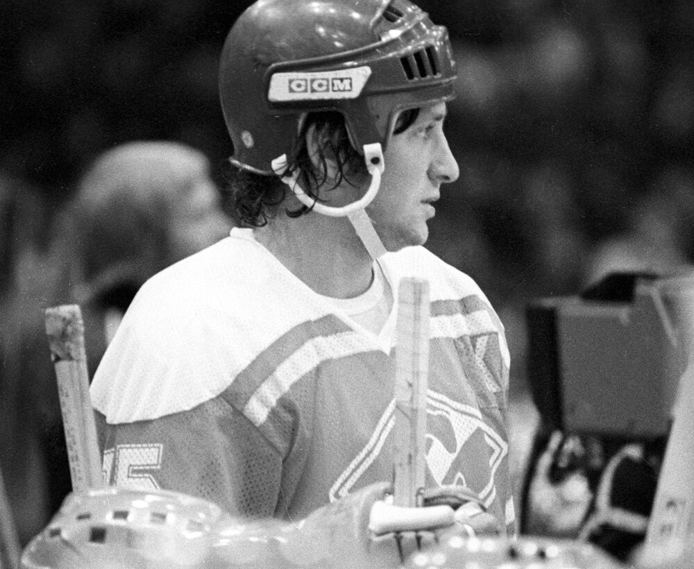    Нападающий московского «Спартака» и сборной СССР по хоккею Сергей Капустин, 1982 г. Фото:  РИА Новости/ Игорь Уткин