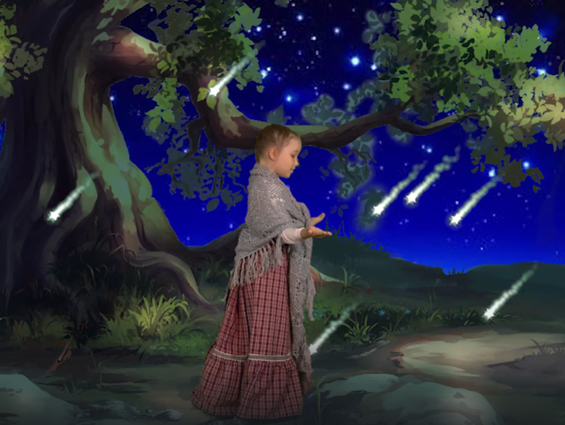 Кадр из мультика-спектакля "Звёзды"