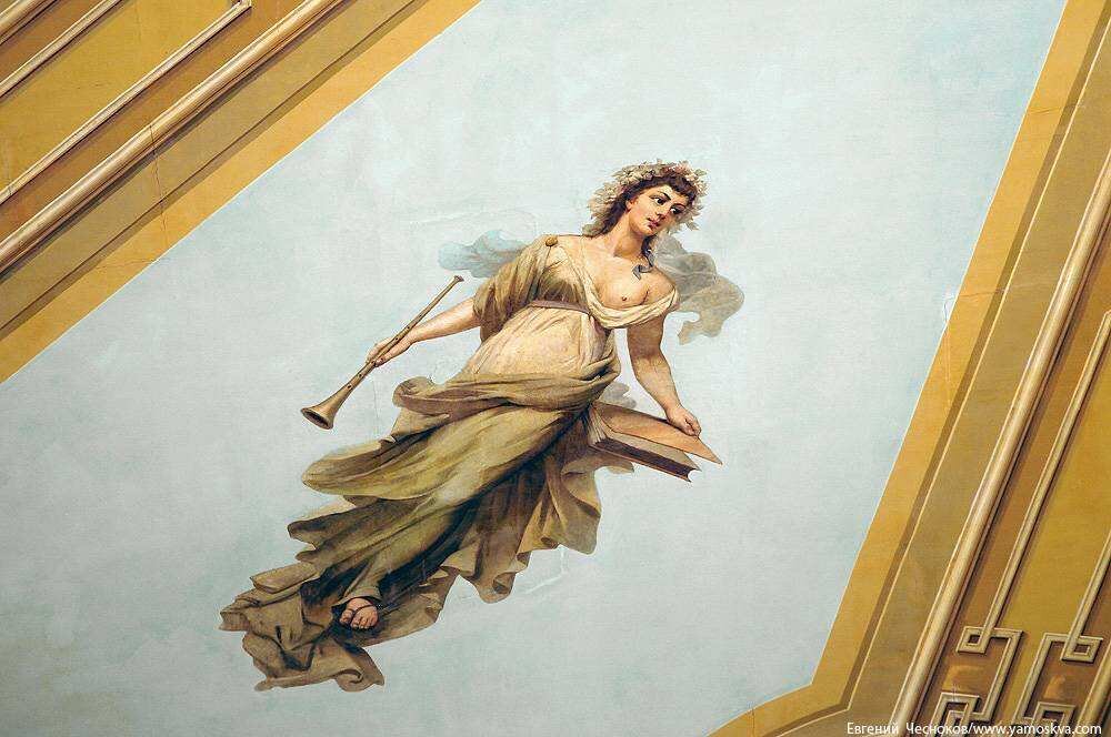 Плафон зрительного зала Большого театра. Эвтерпа. Фото Евгения Чеснокова, 2017.